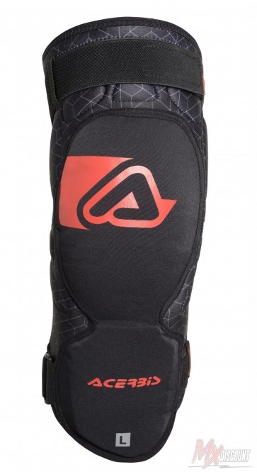 Acerbis soft 3.0 Kniebeschermers rood/zwart