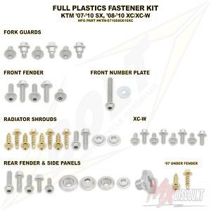 Bolt Full Plastic Bevestigings Kit ktm sx sxf 07-10