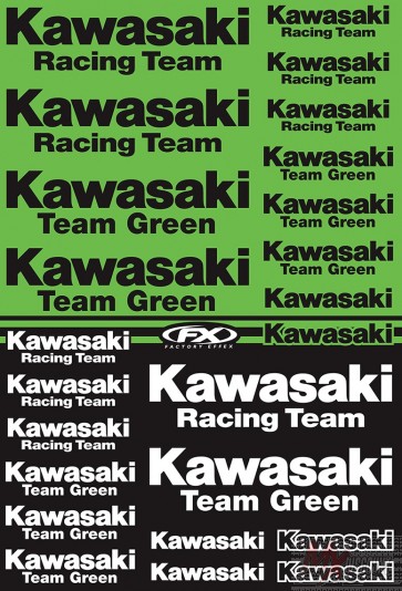 Factory effex stickervel kawasaki racing team