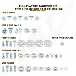Bolt Full Plastic Bevestigings Kit crf 250 04-05 crfx 250 450 04-15