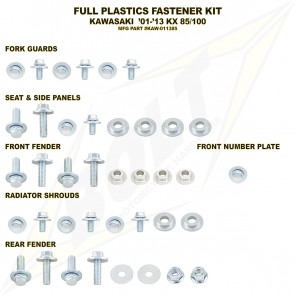 Bolt Full Plastic Bevestigings Kit kawasaki kx 85 01-13