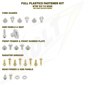Bolt Full Plastic Bevestigings Kit ktm sx 85 03-12