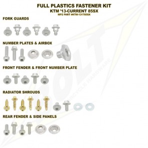 Bolt Full Plastic Bevestigings Kit ktm sx 85 13-17