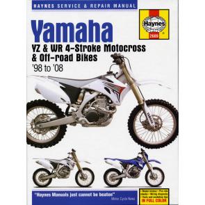 Haynes werkplaats handboek manual yamaha yzf 250 450 98-08 4-takt