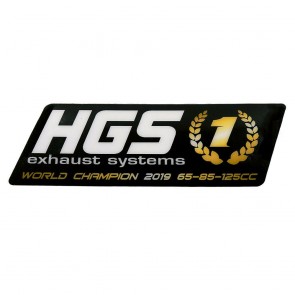 HGS 2-takt uitlaat sticker